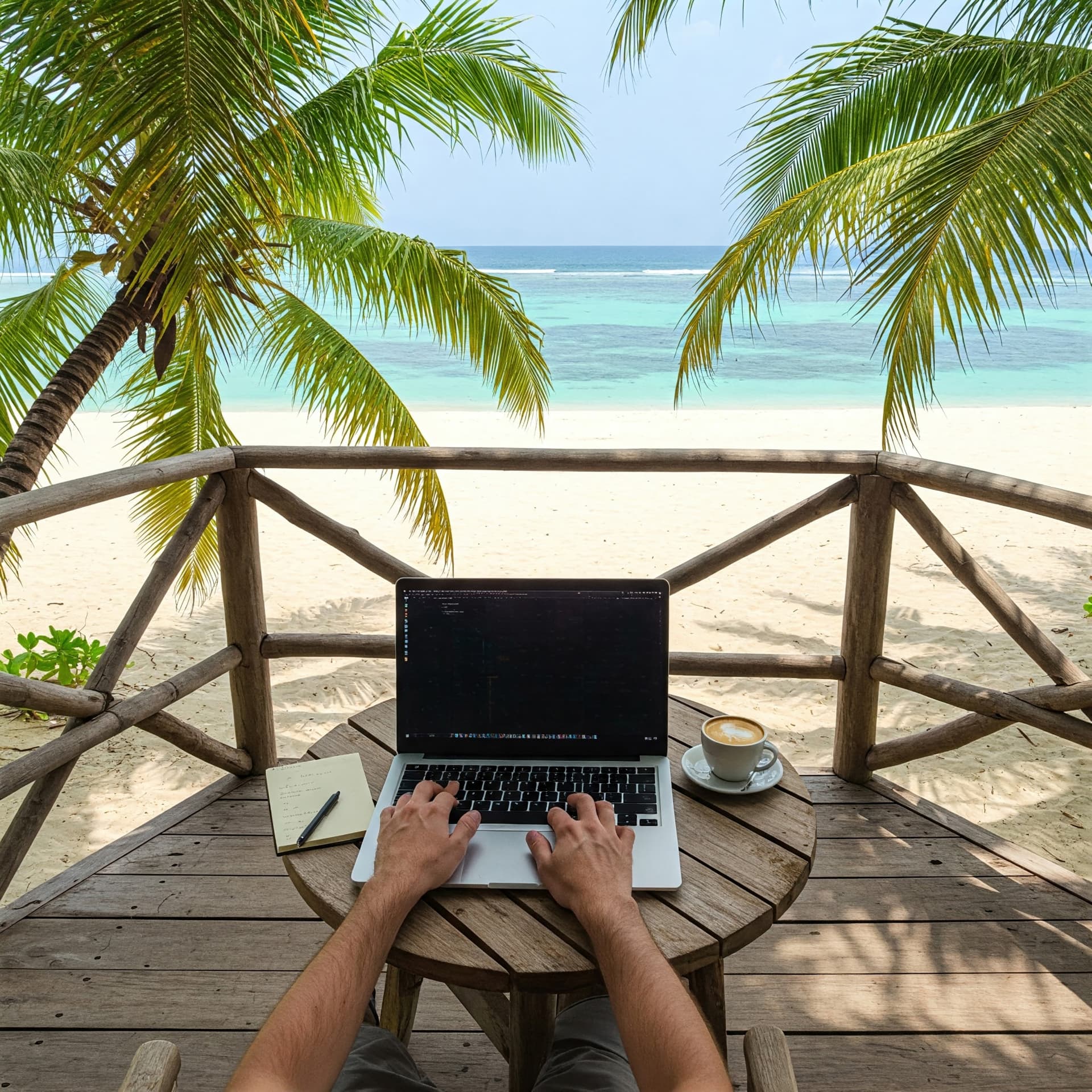 Working remotely with an ocean view in Sint Maarten